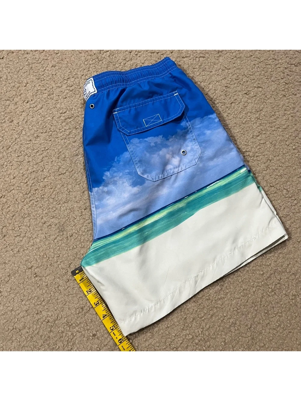 Southern Tide Mens Bermuda Triangle Graphic Printed Swim Trunks Size XL